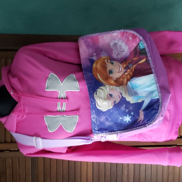 Disney's Frozen Anna & Elsa Purple Sparkly School Satchel with Adjustable Strap - Picture 11 of 11